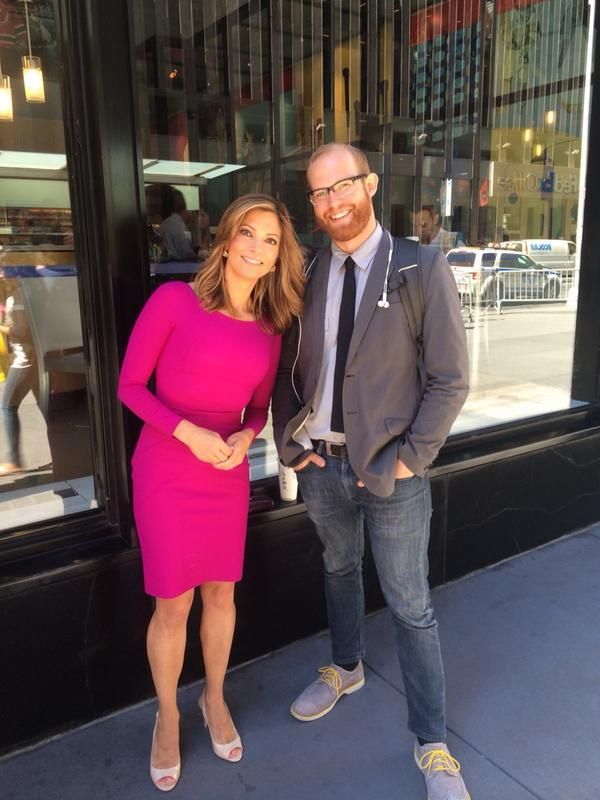 Bolton is reporting a news with her guest.